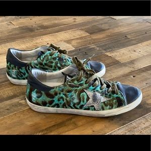 Leopard Golden Goose Sneakers